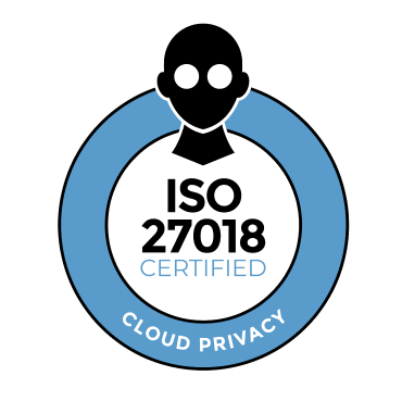 ISO 27018 certification icon for cloud privacy compliance